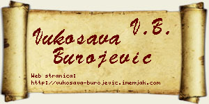 Vukosava Burojević vizit kartica